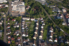 District Diedelsheim in Bretten in the state Baden-Wuerttemberg, Germany seen from above
