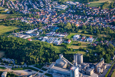 District Wössingen in Walzbachtal in the state Baden-Wuerttemberg, Germany out of the air