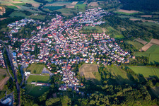 Village view in the district Wössingen in Walzbachtal in the state Baden-Wuerttemberg, Germany