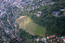 District Durlach in Karlsruhe in the state Baden-Wuerttemberg, Germany seen from above