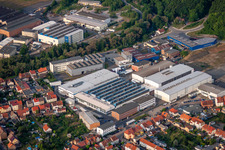 Building and production halls on the premises of Schunk Sintermetalltechnik GmbH in Thale in the state Saxony-Anhalt, Germany