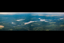 Panorama Rappbode Dam in the district Neuwerk in Oberharz am Brocken in the state Saxony-Anhalt, Germany