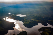 Rappbode Dam from the southwest in the district Hasselfelde in Oberharz am Brocken in the state Saxony-Anhalt, Germany
