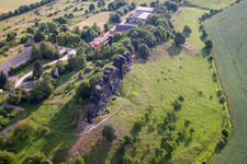 Rock and mountain landscape Gegensteine der Teufelsmauer bei Ballenstedt in the district Rieder in Ballenstedt in the state Saxony-Anhalt