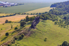 Large Counter Stone/Stone Ship in the district Asmusstedt in Ballenstedt in the state Saxony-Anhalt, Germany
