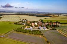 Aerial view of District Böhnshausen in Halberstadt in the state Saxony-Anhalt, Germany