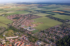 Aerial photograpy of Halberstadt in the state Saxony-Anhalt, Germany