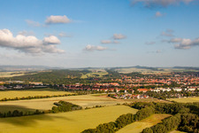 Quedlinburg in the state Saxony-Anhalt, Germany from above