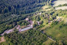 Aerial photograpy of Roseburg in the district Rieder in Ballenstedt in the state Saxony-Anhalt, Germany