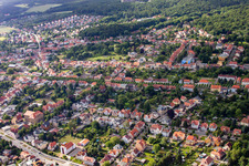 Avenue of the castle from the north in Ballenstedt in the state Saxony-Anhalt, Germany