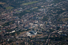Aerial view of Canterbury in Thanington in the state England, Great Britain