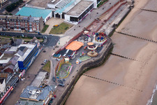 Bridlington in the state England, Great Britain from above