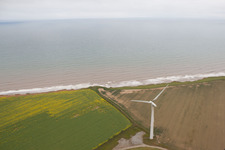 Aerial view of Out Newton in the state England, Great Britain