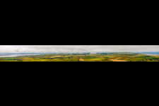 Panorama of the Spurn Heritage Coast in Holmpton in the state England, Great Britain