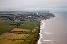 Aerial photograpy of Hollym in the state England, Great Britain