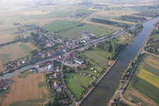 Aerial photograpy of Looberghe in the state North, France