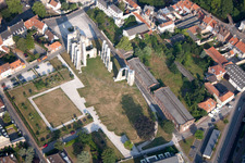 Building complex of the former monastery and today Ruines de l'Abbaye Saint-Bertin in Saint-Omer in Nord-Pas-de-Calais Picardy, France