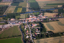 Aerial view of Cappelle-Brouck in the state North, France