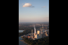 ENBW power plant on the Rhine in the district Daxlanden in Karlsruhe in the state Baden-Wuerttemberg, Germany