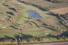 Golf Club Urloffen in the district Urloffen in Appenweier in the state Baden-Wuerttemberg, Germany viewn from the air