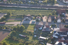District Urloffen in Appenweier in the state Baden-Wuerttemberg, Germany from above
