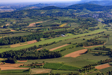 Aerial view of Altdorf Gliding Airfield-Wallburg in the district Wallburg in Ettenheim in the state Baden-Wuerttemberg, Germany