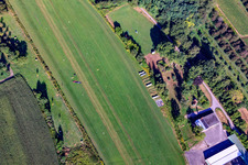 Oblique view of Altdorf Gliding Airfield-Wallburg in the district Wallburg in Ettenheim in the state Baden-Wuerttemberg, Germany