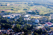 Aerial view of Leisure Centre - Amusement Park Europa-Park in Rust in the state Baden-Wurttemberg, Germany