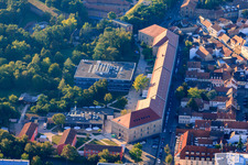 Oblique view of University Campus FTSK Germersheim in Germersheim in the state Rhineland-Palatinate, Germany
