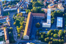 Paradeplatz, Former Detention Building and Fortress An Fronte Diez in Germersheim in the state Rhineland-Palatinate, Germany