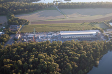 Schlangenlach commercial area in Linkenheim-Hochstetten in the state Baden-Wuerttemberg, Germany