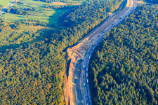Construction site for the 6-lane expansion of the A8 in the district Ersingen in Kämpfelbach in the state Baden-Wuerttemberg, Germany