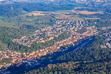 District from the west in Ispringen in the state Baden-Wuerttemberg, Germany
