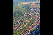 Kraichgaustraße from the west in Ispringen in the state Baden-Wuerttemberg, Germany