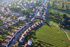 Bird's eye view of At Rothsberg in Ispringen in the state Baden-Wuerttemberg, Germany