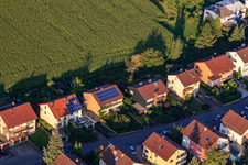 Aerial view of At Rothsberg in Ispringen in the state Baden-Wuerttemberg, Germany