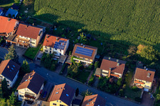 Oblique view of At Rothsberg in Ispringen in the state Baden-Wuerttemberg, Germany