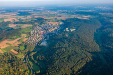 Aerial photograpy of Eisingen in the state Baden-Wuerttemberg, Germany