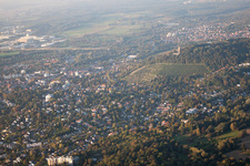 Turmberg in the district Durlach in Karlsruhe in the state Baden-Wuerttemberg, Germany out of the air