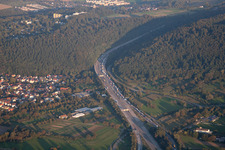 A6 motorway in the district Wolfartsweier in Karlsruhe in the state Baden-Wuerttemberg, Germany