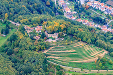 Kropsburg Castle and Castle Tavern at Kropsburg in the district SaintMartin in Sankt Martin in the state Rhineland-Palatinate, Germany