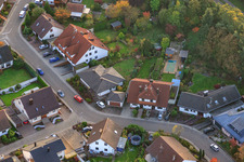 Südring x Pfarrer-Löser-Straße in Rülzheim in the state Rhineland-Palatinate, Germany seen from above