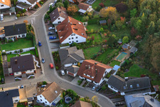 Drone image of Südring x Pfarrer-Löser-Straße in Rülzheim in the state Rhineland-Palatinate, Germany