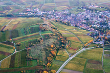 Oblique view of Small Kalmit in Ilbesheim bei Landau in the state Rhineland-Palatinate, Germany