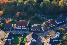 Aerial view of South Ring in Rülzheim in the state Rhineland-Palatinate, Germany