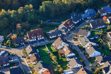 Oblique view of South Ring in Rülzheim in the state Rhineland-Palatinate, Germany