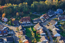 South Ring in Rülzheim in the state Rhineland-Palatinate, Germany from above