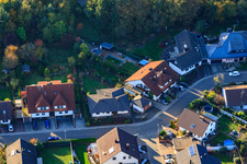 Bird's eye view of South Ring in Rülzheim in the state Rhineland-Palatinate, Germany