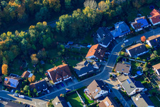 Drone image of South Ring in Rülzheim in the state Rhineland-Palatinate, Germany