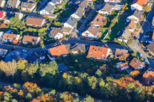 Aerial view of South Ring in Rülzheim in the state Rhineland-Palatinate, Germany
